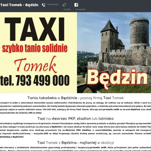Tania taksówka - Będzin
