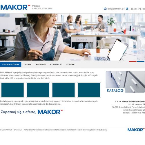 Metalowe meble pracownicze