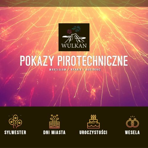 Wodzisław śląski - pokazy pirotechniczne w sylwestra śląsk