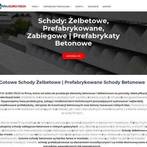 Schody proste schody proste żelbetowe