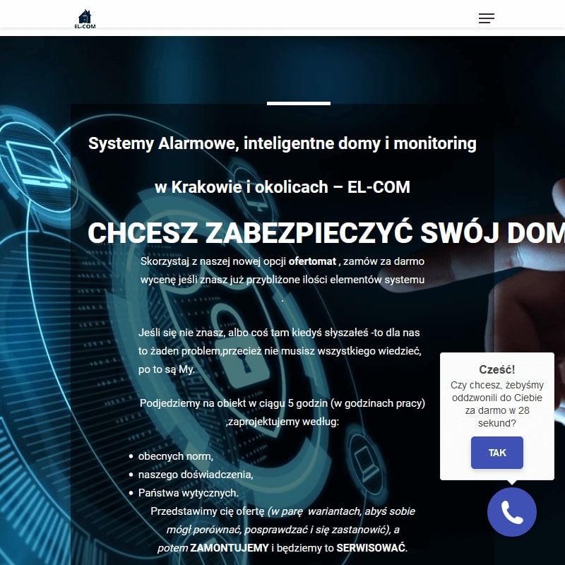 Kraków - instalacja systemów monitoringu