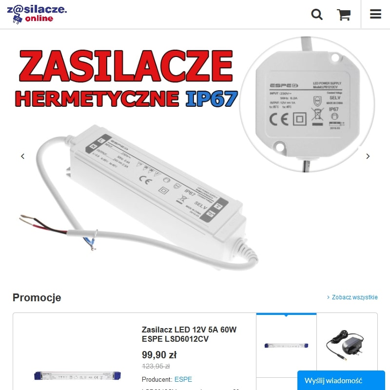 Zasilacz do oświetlenia led 12v