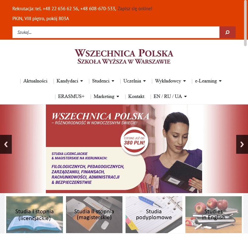 Warszawa - studia magisterskie ii stopnia