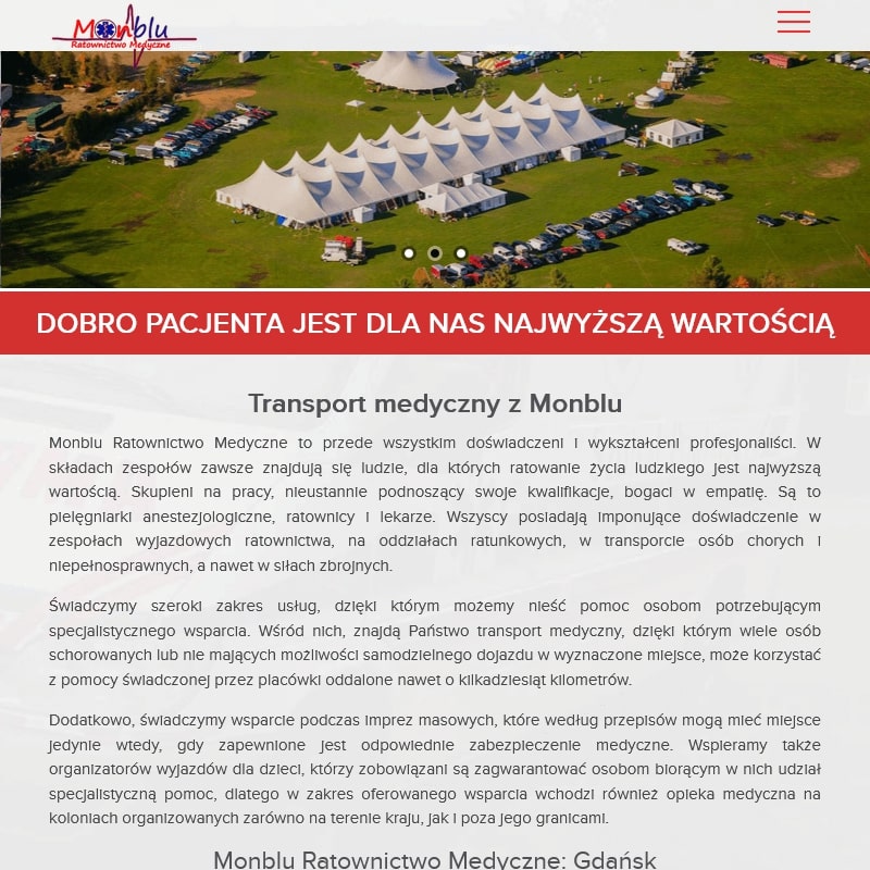 Transport medyczny w Elblągu