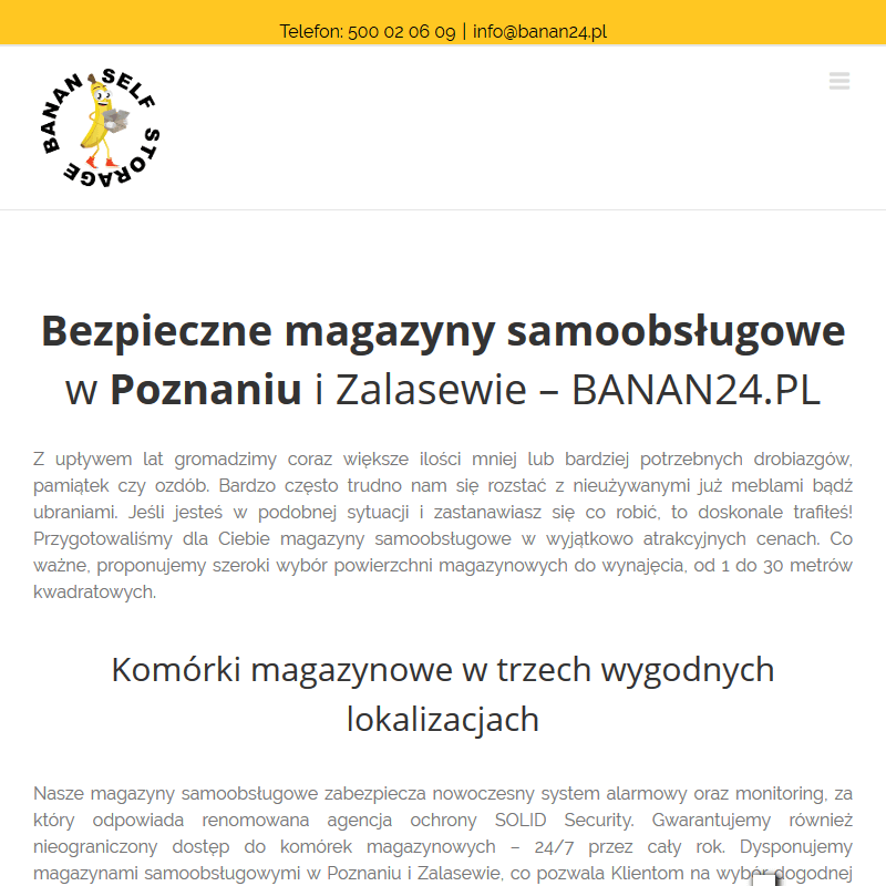Wynajem magazynu na rzeczy