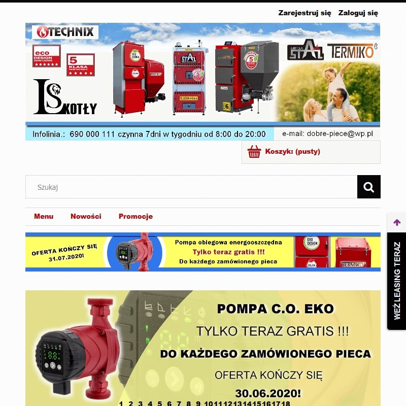 Piece na pellet wysyłka