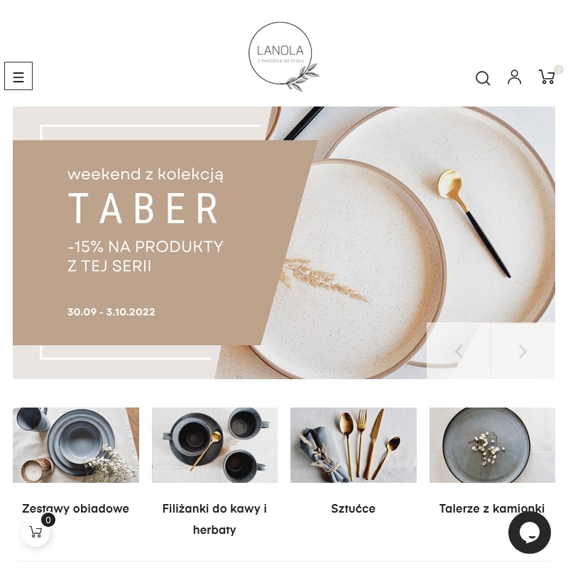 Talerze kamionkowe zestaw