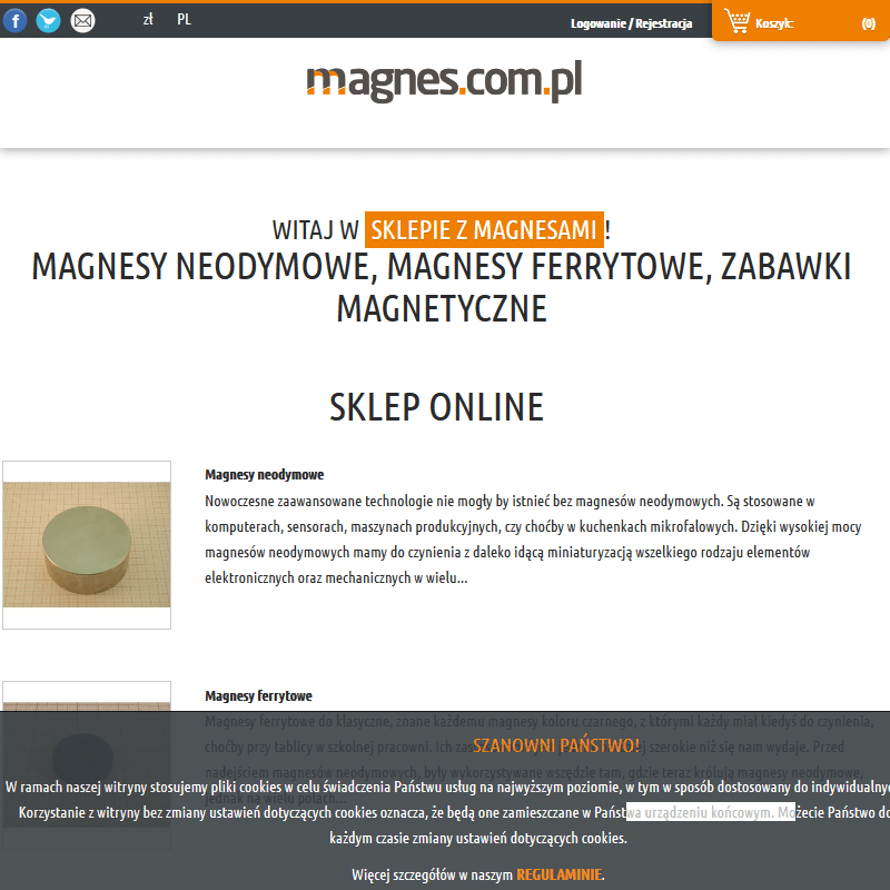 Szczecin - srebrne magnesy
