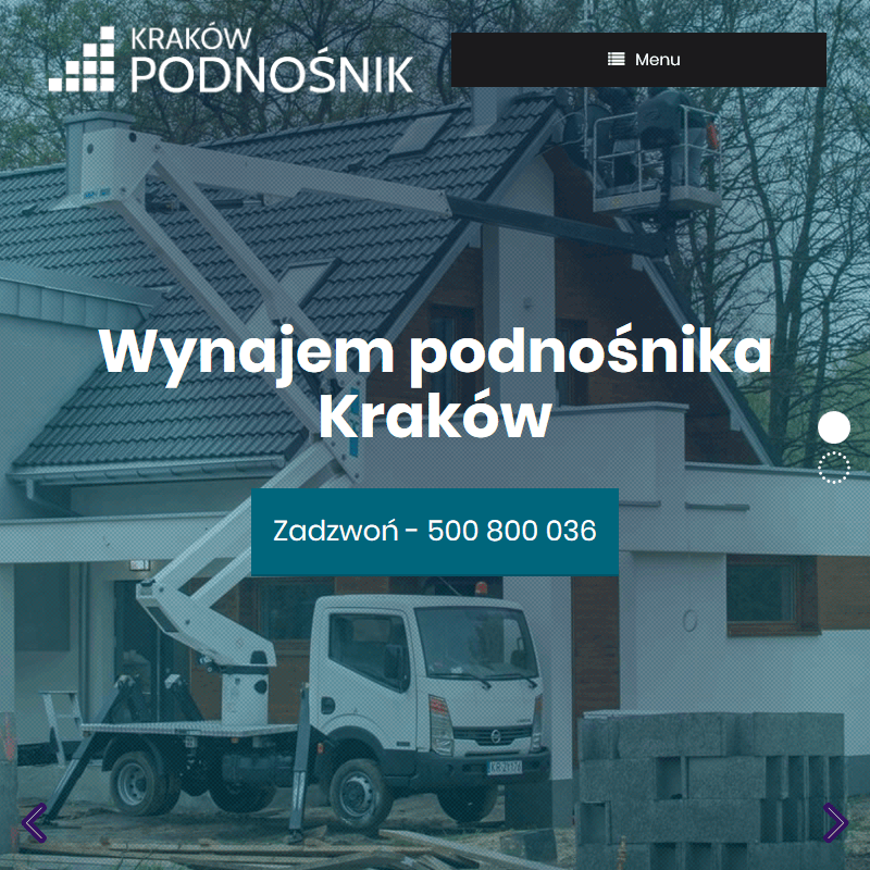 Wynajem podnośników koszowych - Kraków