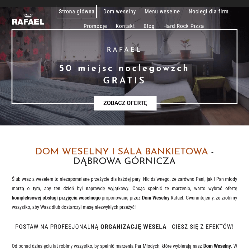 Sala weselna - Dąbrowa Górnicza