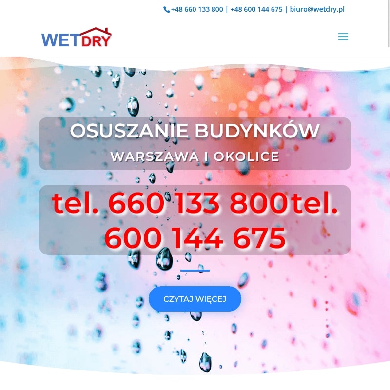 Osuszanie budynków - Warszawa